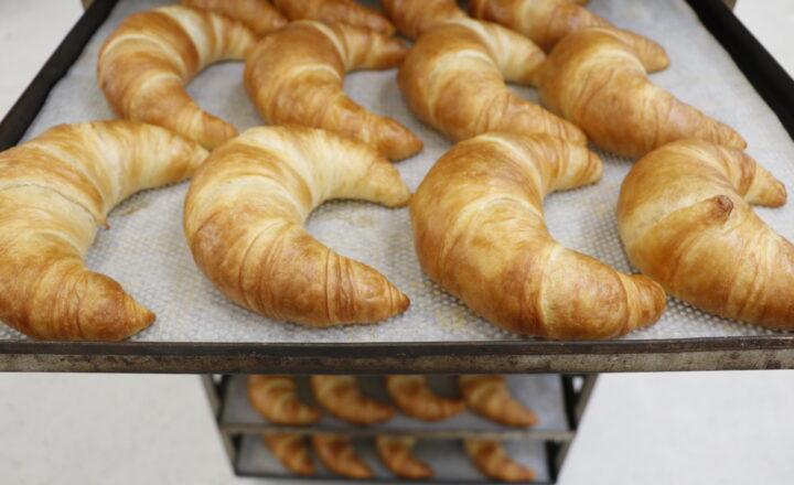 Croissants after vacuum cooling